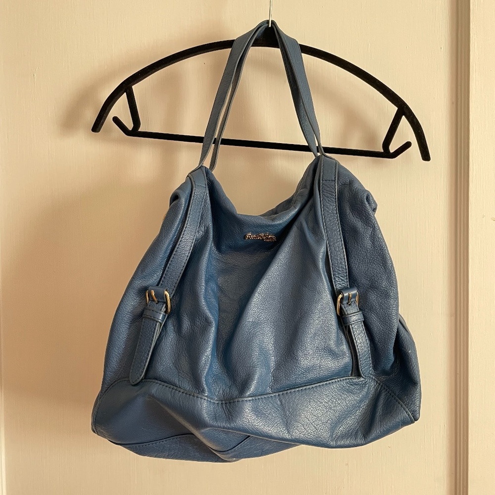Paul & Joe Blue Leather Handbag